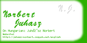 norbert juhasz business card